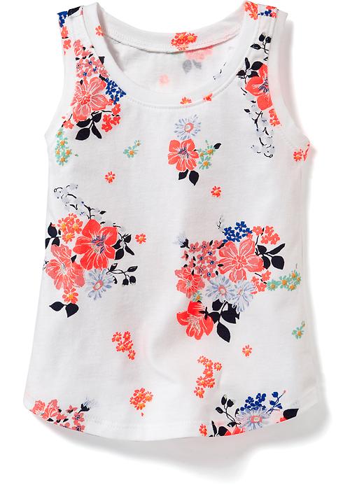 View large product image 1 of 1. Printed Jersey Tank for Toddler Girls