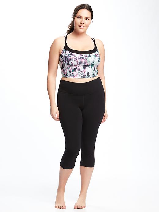 Image number 3 showing, Go-Dry Cool Light-Support Long-Line Plus-Size Sports Bra