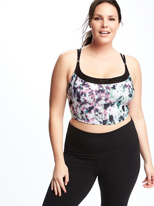 Image number 4 showing, Go-Dry Cool Light-Support Long-Line Plus-Size Sports Bra