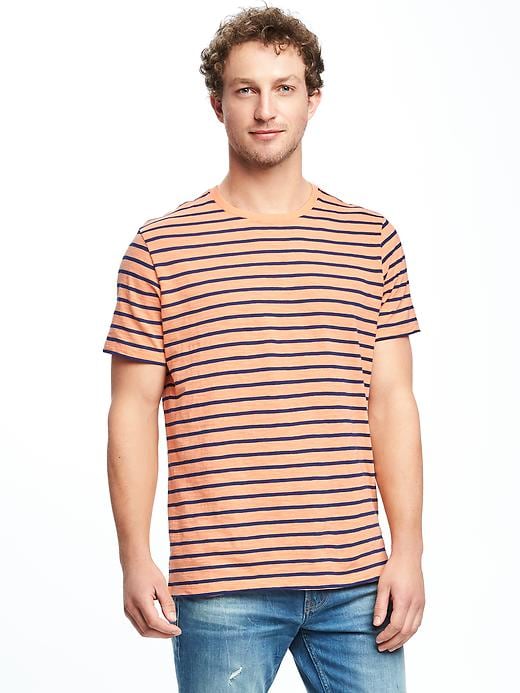 Image number 1 showing, Striped Slub-Knit Tee for Men