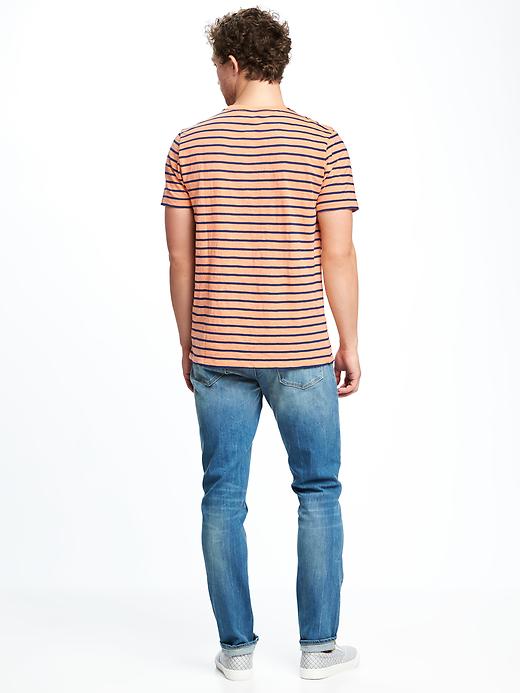Image number 2 showing, Striped Slub-Knit Tee for Men