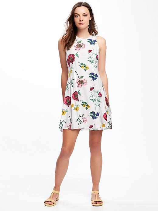 View large product image 1 of 1. Floral Swing Dress for Women