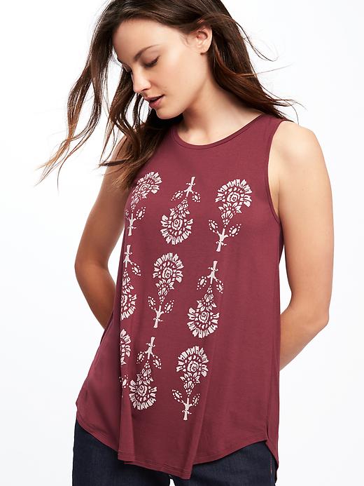 Image number 4 showing, Relaxed High-Neck Tank for Women