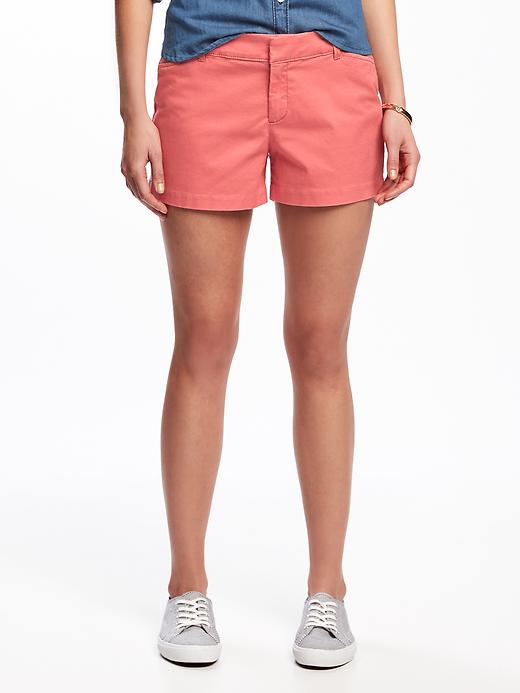 View large product image 1 of 1. Pixie Chino Shorts For Women - 3.5 inch inseam