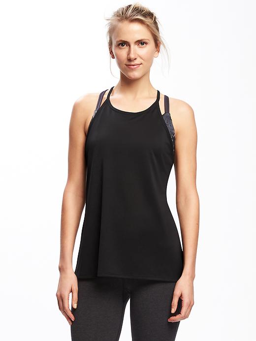 View large product image 1 of 1. Semi-Fitted Racerback Tank for Women