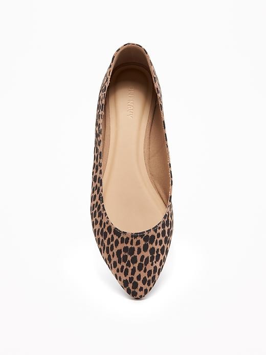Image number 3 showing, Faux-Suede Pointy Ballet Flats For Women