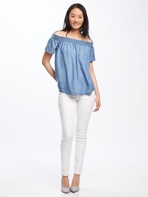 Image number 3 showing, Relaxed Off-the-Shoulder Swing Top for Women