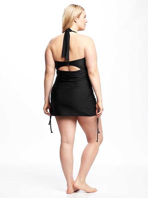 Image number 2 showing, Ruched Underwire Plus-Size Swim Dress