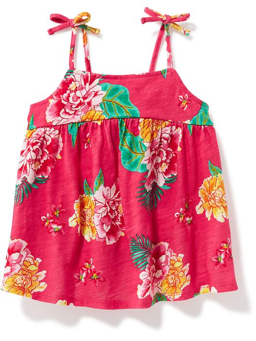 View large product image 1 of 1. Floral Tie-Shoulder Swing Top for Toddler
