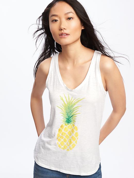 Image number 4 showing, Relaxed Graphic Tank for Women