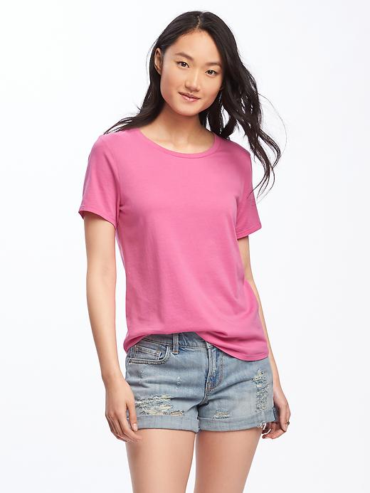 Image number 1 showing, EveryWear Crew-Neck Tee for Women