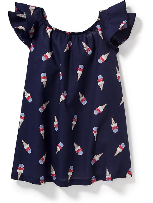View large product image 1 of 2. Ruffle-Trim Swing Dress for Baby