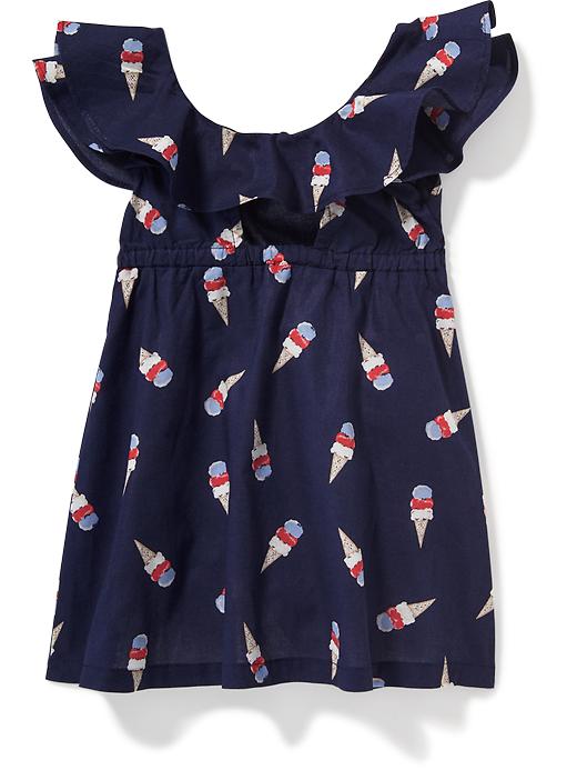 View large product image 2 of 2. Ruffle-Trim Swing Dress for Baby