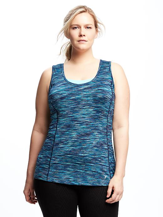Image number 1 showing, Fitted Go-Dry Cool Plus-Size Tank