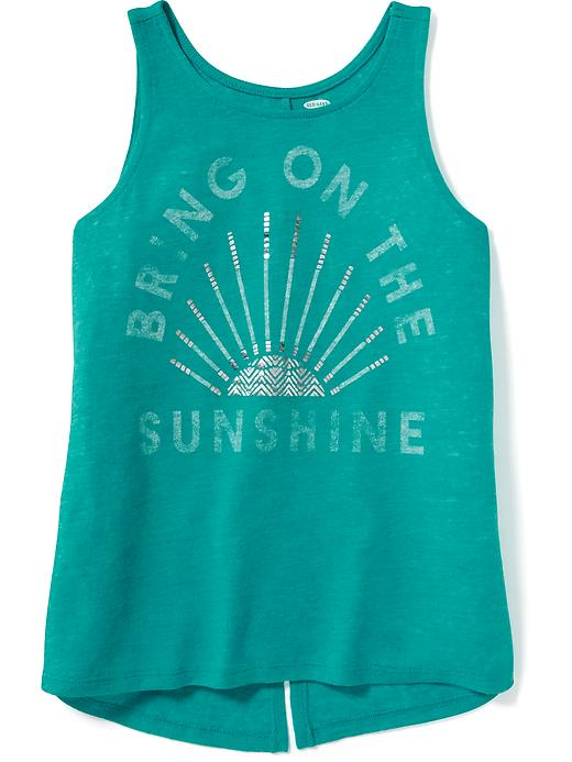 View large product image 1 of 2. Graphic High-Neck Swing Tank for Girls
