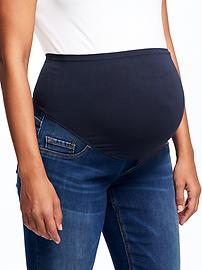 View large product image 3 of 3. Maternity Full-Panel Boyfriend Eco-Friendly Jeans (24")