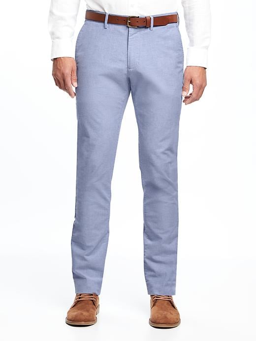 View large product image 1 of 2. Slim Signature Built-In Flex Oxford Dress Pants for Men