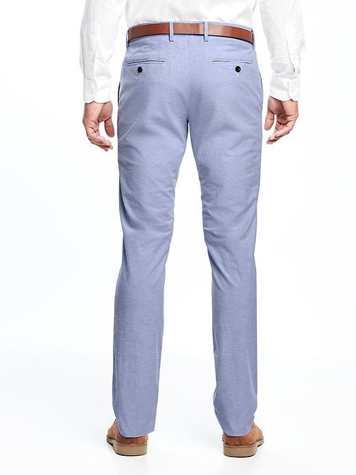 View large product image 2 of 2. Slim Signature Built-In Flex Oxford Dress Pants for Men