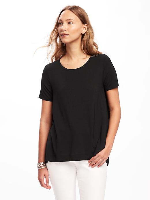 Image number 1 showing, Short-Sleeve Swing Tee for Women