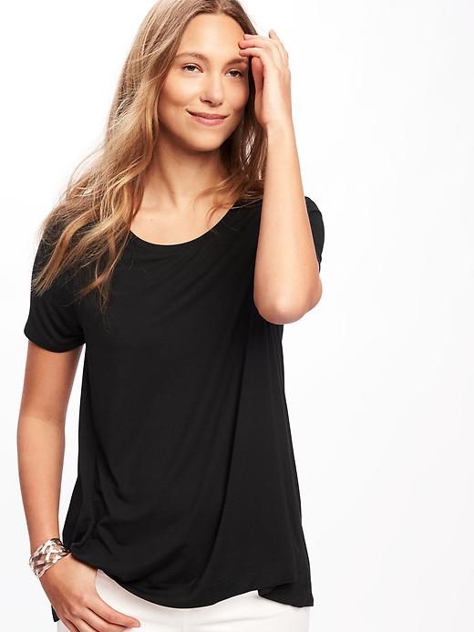 Image number 4 showing, Short-Sleeve Swing Tee for Women