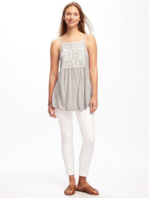 Image number 3 showing, Relaxed Embroidered Tunic Cami for Women