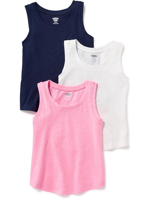 View large product image 1 of 1. 3-Pack Jersey Tank for Toddler