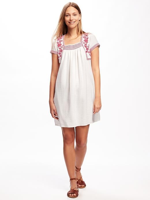 View large product image 1 of 1. Embroidered-Trim Dress for Women