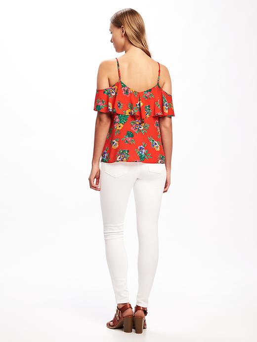 Image number 2 showing, Relaxed Off-the-Shoulder Floral Cami for Women