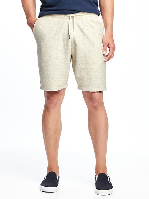 View large product image 1 of 2. French-Terry Drawstring Shorts for Men (9")