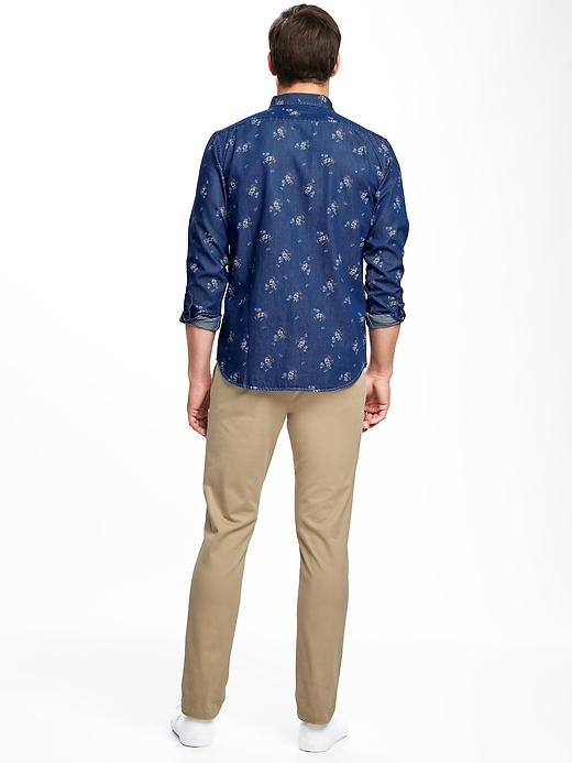 Image number 2 showing, Regular-Fit Classic Chambray Shirt for Men