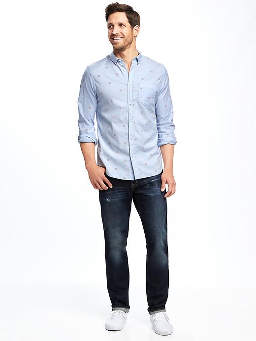 Image number 3 showing, Slim-Fit Summer-Weight Oxford Shirt For Men