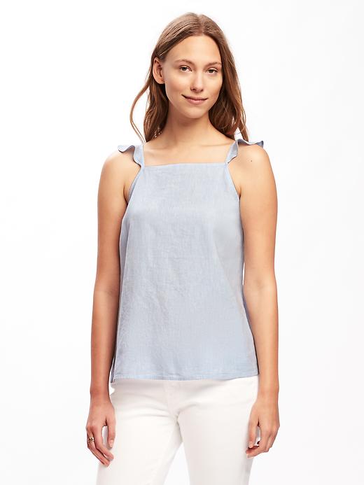 Image number 1 showing, Relaxed Flutter-Sleeve Cami for Women