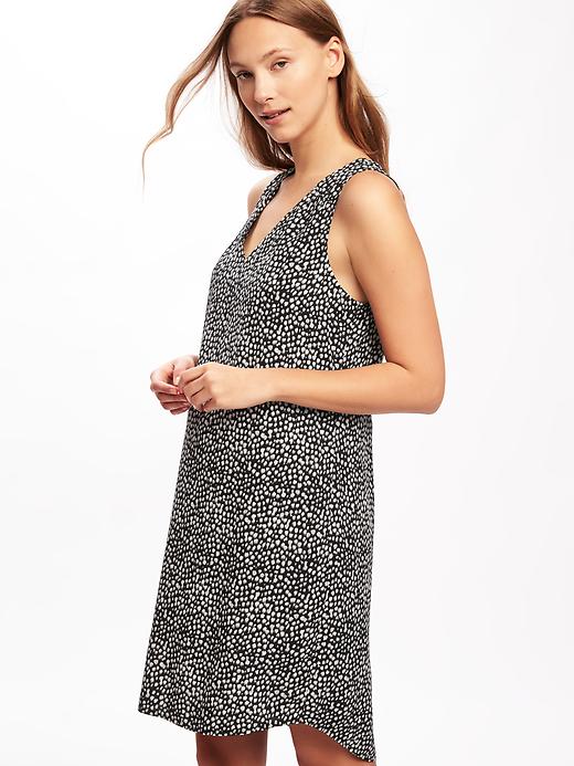 Image number 3 showing, Sleeveless Cutout-Back Shift Dress for Women