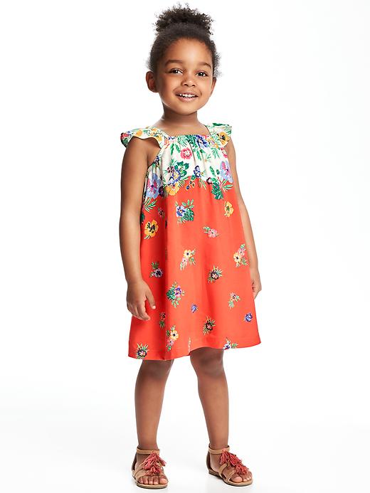 View large product image 1 of 3. Square-Neck Swing Dress for Toddler