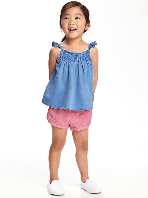 View large product image 2 of 3. Smocked Chambray Top for Toddler