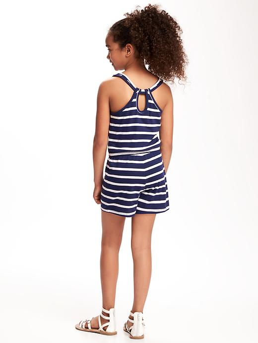 View large product image 1 of 1. Keyhole-Back Jersey Romper for Girls