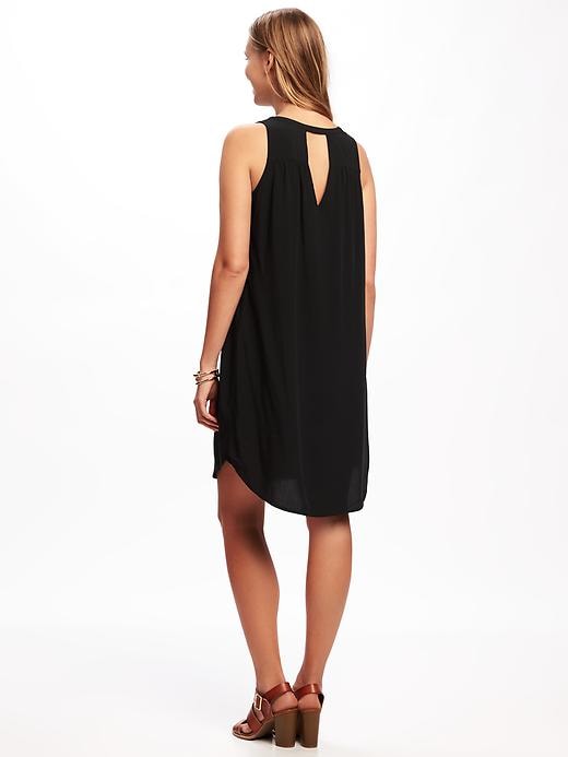 Image number 2 showing, Sleeveless Cutout-Back Shift Dress for Women