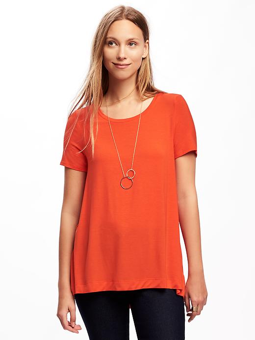 View large product image 1 of 1. Short-Sleeve Swing Tee for Women