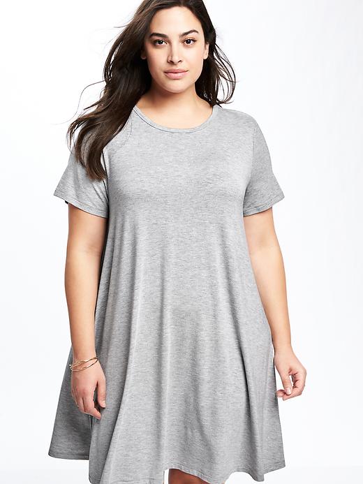Image number 3 showing, Plus-Size Jersey Swing Dress