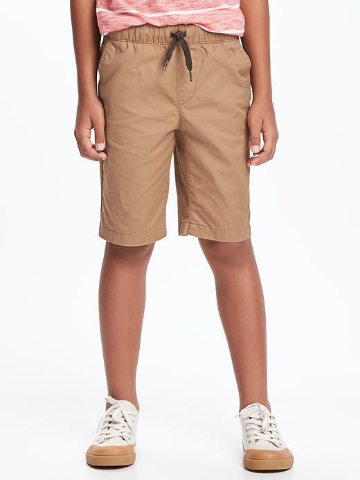 View large product image 2 of 2. Flat-Front Jogger Shorts For Boys