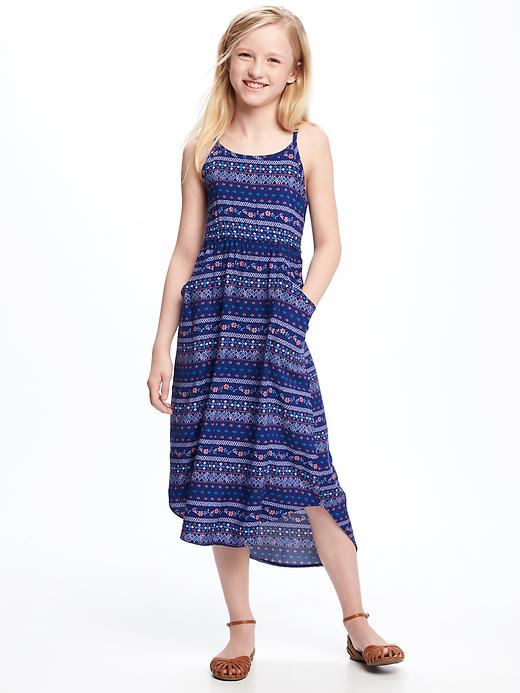 View large product image 2 of 2. Printed Midi Fit & Flare Dress for Girls