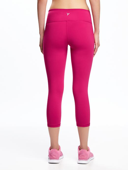 View large product image 2 of 3. Mid-Rise Compression Crops for Women
