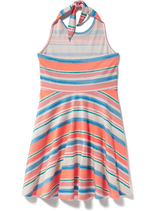 View large product image 2 of 2. Fit & Flare Halter Dress for Girls