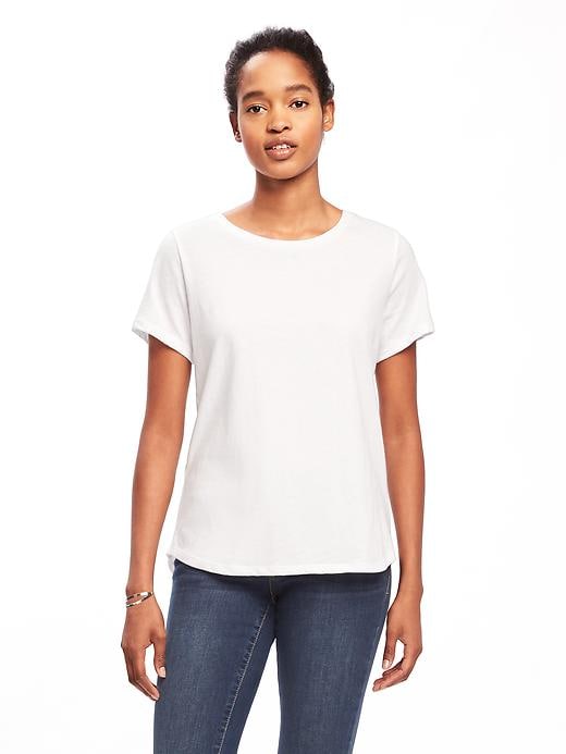 Image number 1 showing, EveryWear Clean-Slate Relaxed Tee for Women