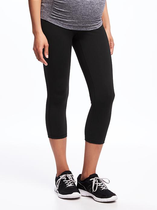 View large product image 1 of 3. Maternity High-Waisted Elevate Compression Crops