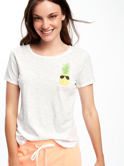 Image number 4 showing, Relaxed Graphic Tee for Women