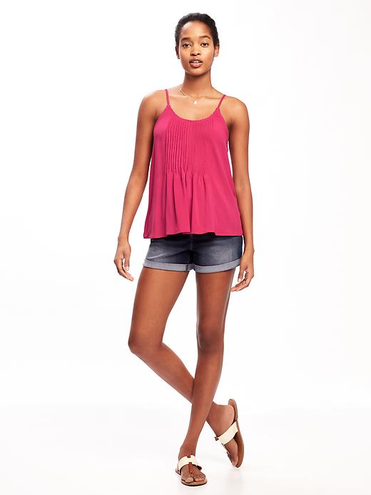 Image number 3 showing, Pintuck Cami Swing Tank for Women