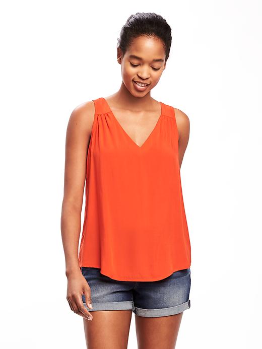 Image number 1 showing, Relaxed Cutout-Back Blouse for Women