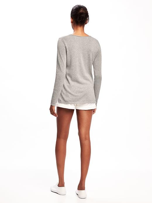 Image number 2 showing, Classic V-Neck Sweater for Women