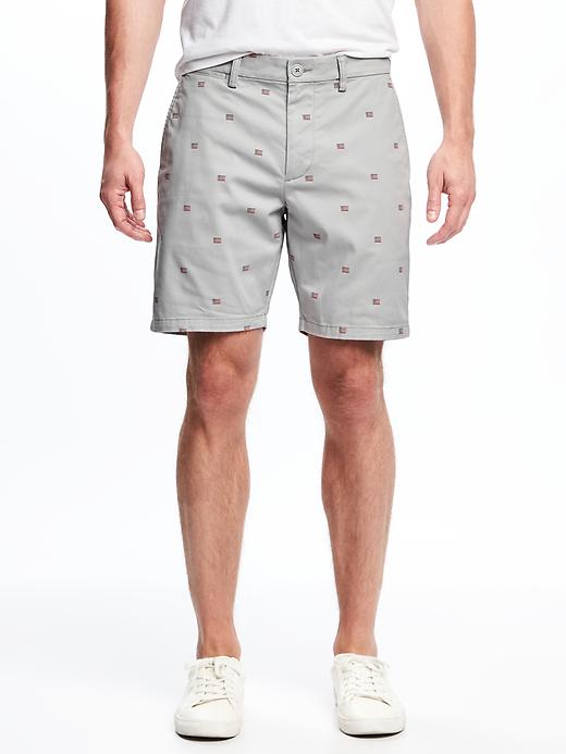 View large product image 1 of 2. Built-In Flex Slim Ultimate Khaki Shorts for Men (8")